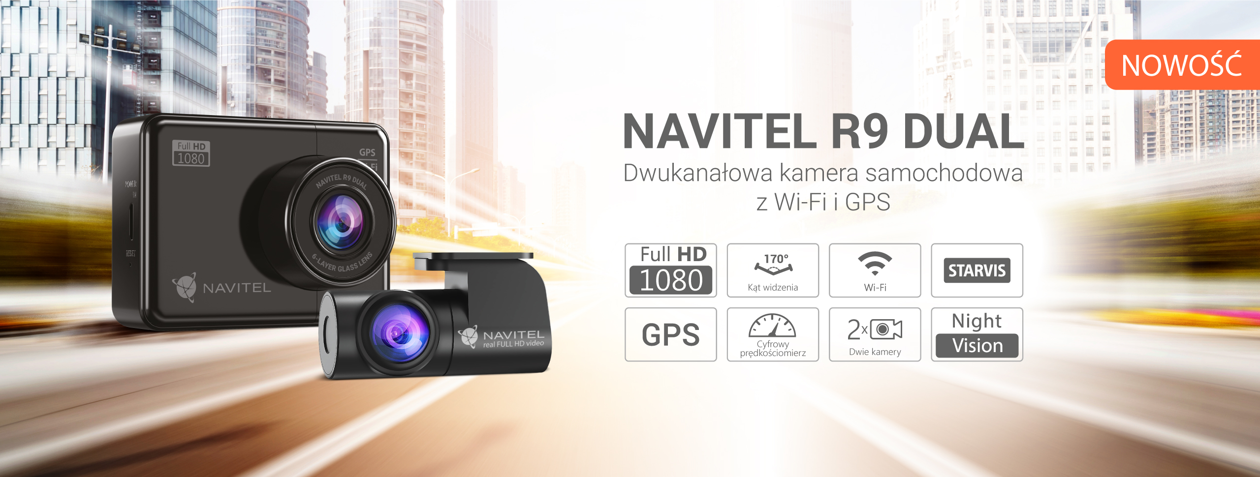 NAVITEL prezentuje nowy model rejestratora – NAVITEL R9 DUAL NAVITEL prezentuje nowy model rejestratora – NAVITEL R9 DUAL