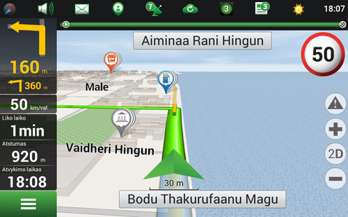 Navitel Navigator. Maldyvai